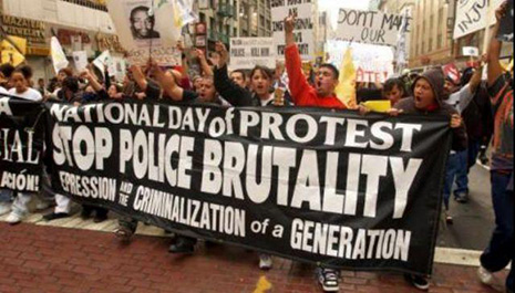 Americans protest against police brutality